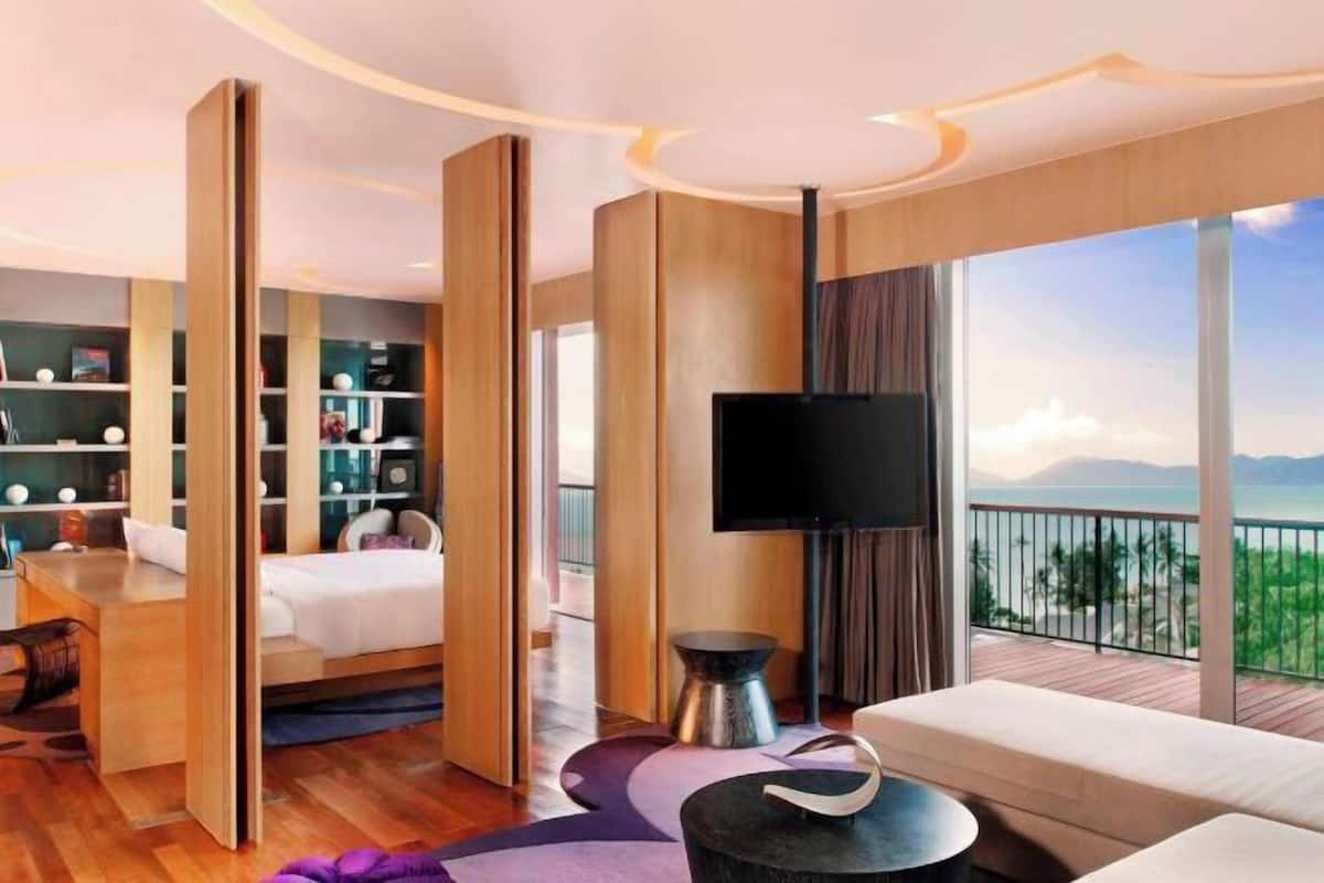 1 slaapkamer, een minibar, een kluis op de kamer, een bureau