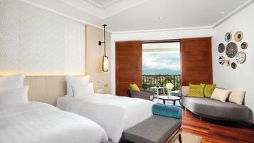 Deluxe Room, 2 Single Beds, Partial Ocean View | View from room