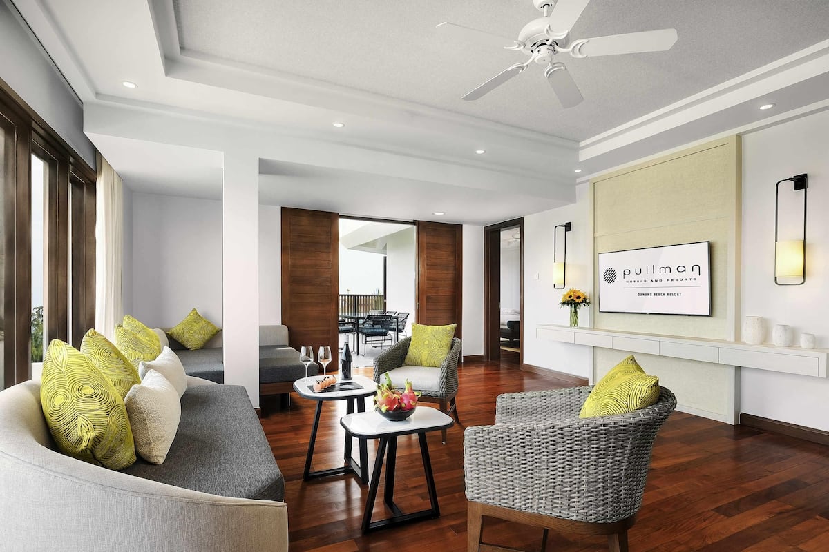 Familjesvit - 2 sovrum | 1 sovrum, minibar, värdeförvaringsskåp på rummet och skrivbord