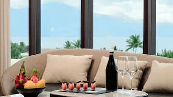 Family Suite, 2 Bedrooms | Minibar, in-room safe, desk, laptop workspace