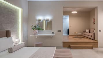 Executive Double Room | Living area | 32-inch flat-screen TV with satellite channels