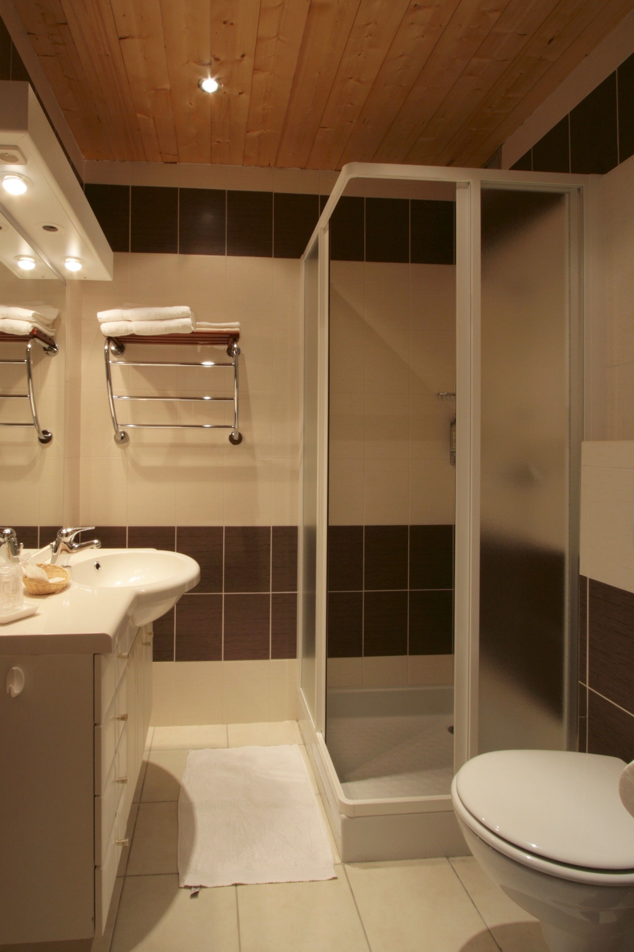 free toiletries, hair dryer, towels