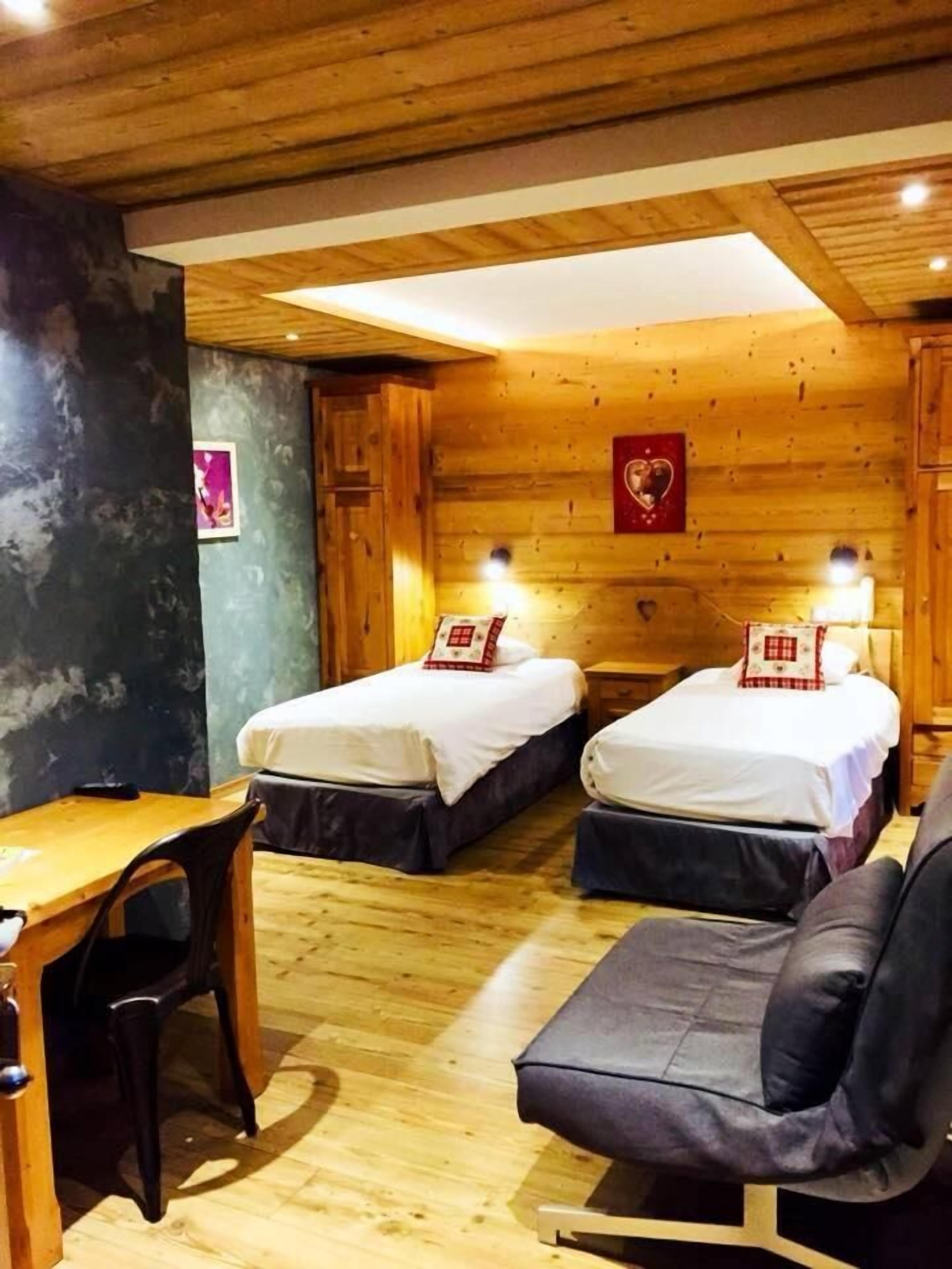 individually decorated, desk, blackout curtains, soundproofing