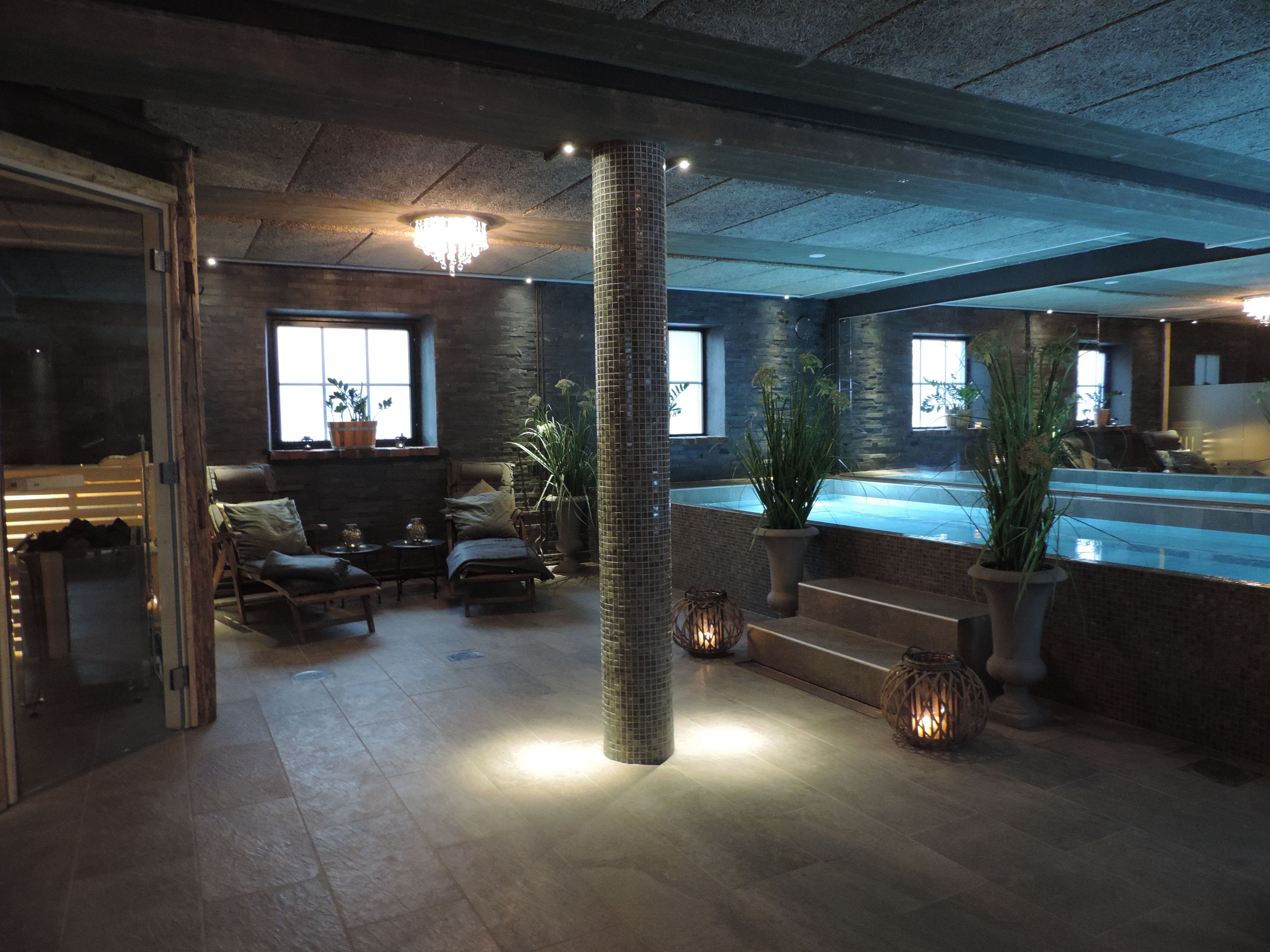 Badstue, boblebad, dampbad og varme kilder/mineralkilder