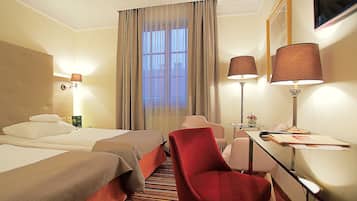 Ropa de cama de alta calidad y minibar