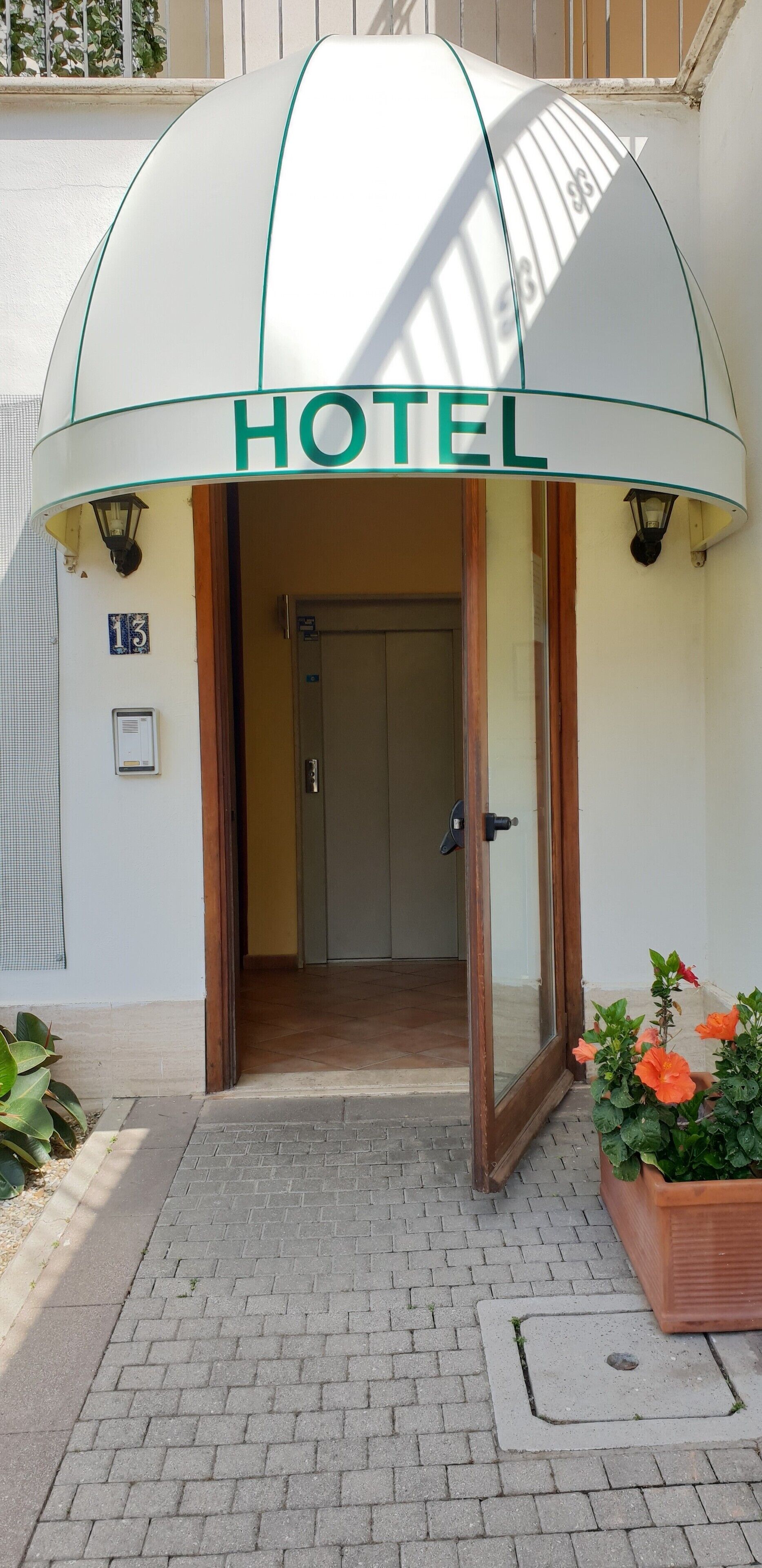 Façade de l’hébergement