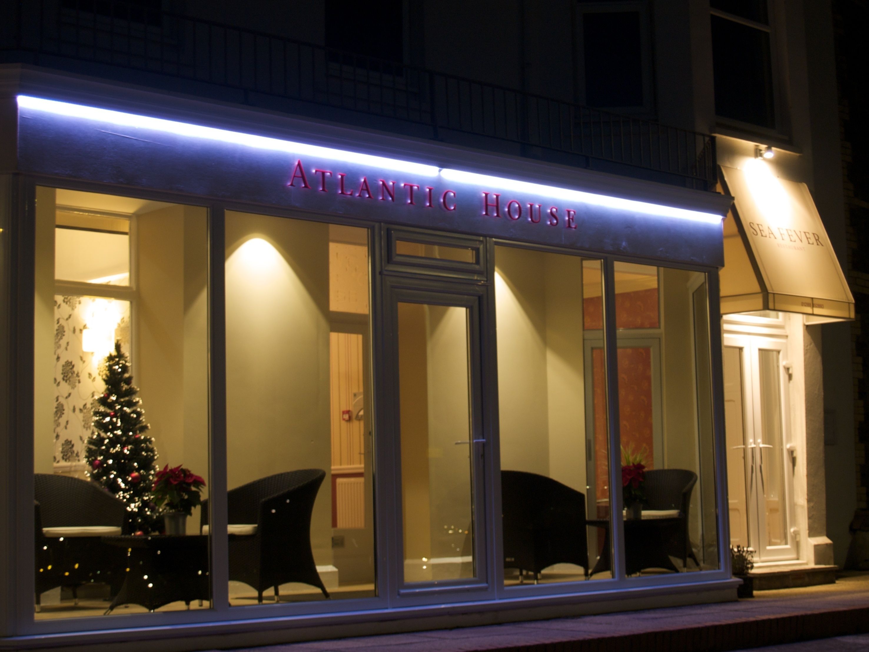 front of property – evening/night