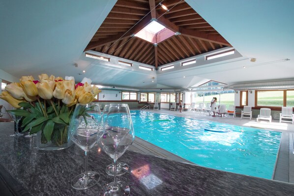 Indoor pool, a heated pool