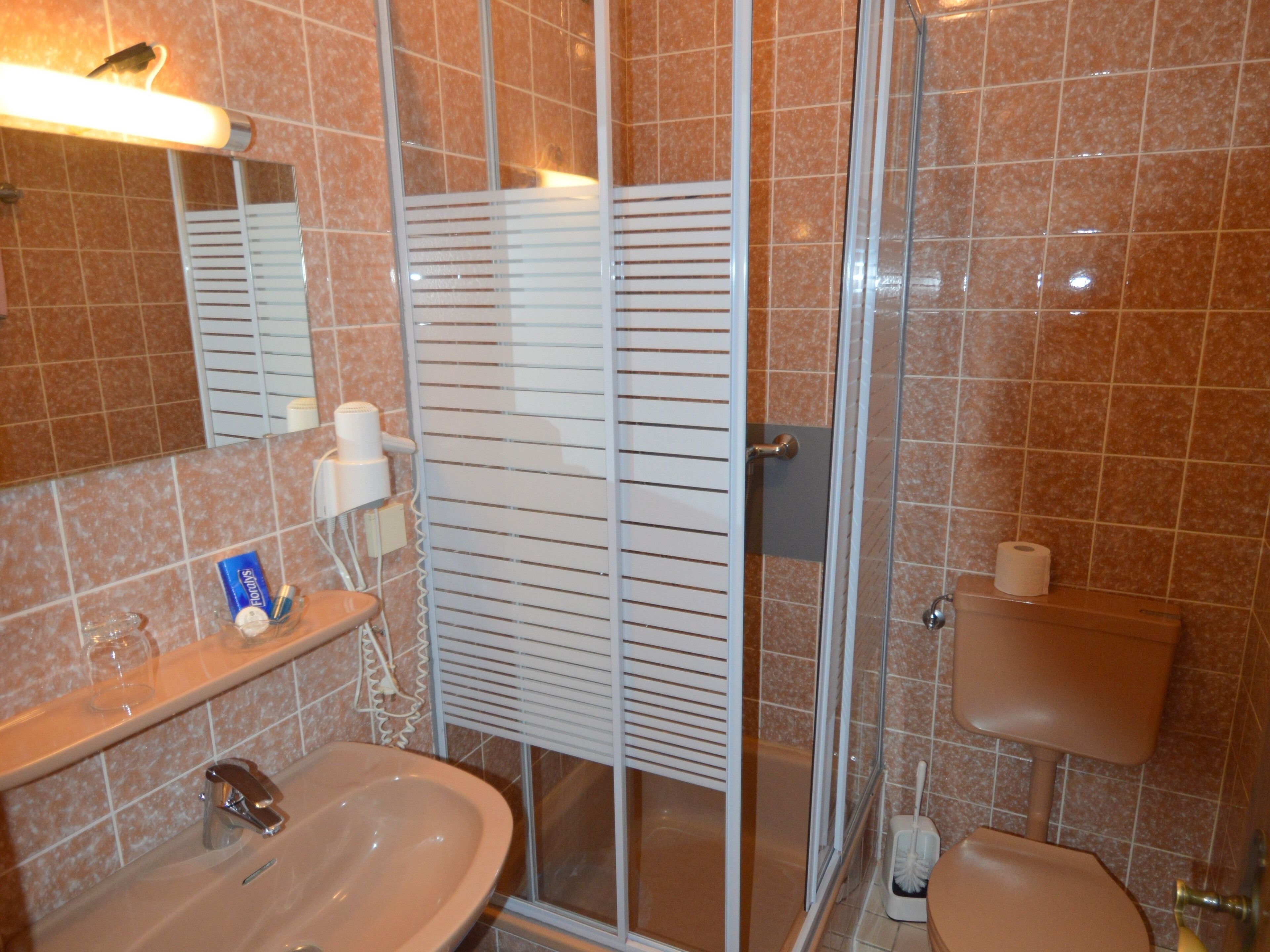 standard double room, ensuite, garden view (mit balkon) | bathroom