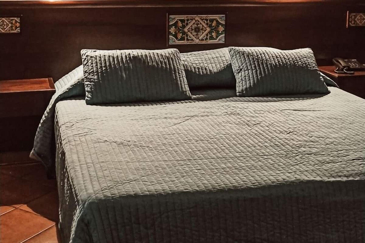 Hypo-allergenic bedding, down duvets, minibar, desk