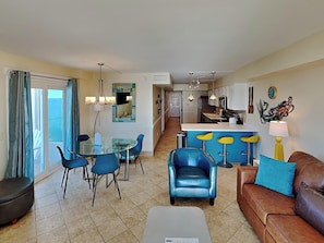 Condo, Multiple Beds, Balcony, Ocean View (#1401 - No Pets) | Living area