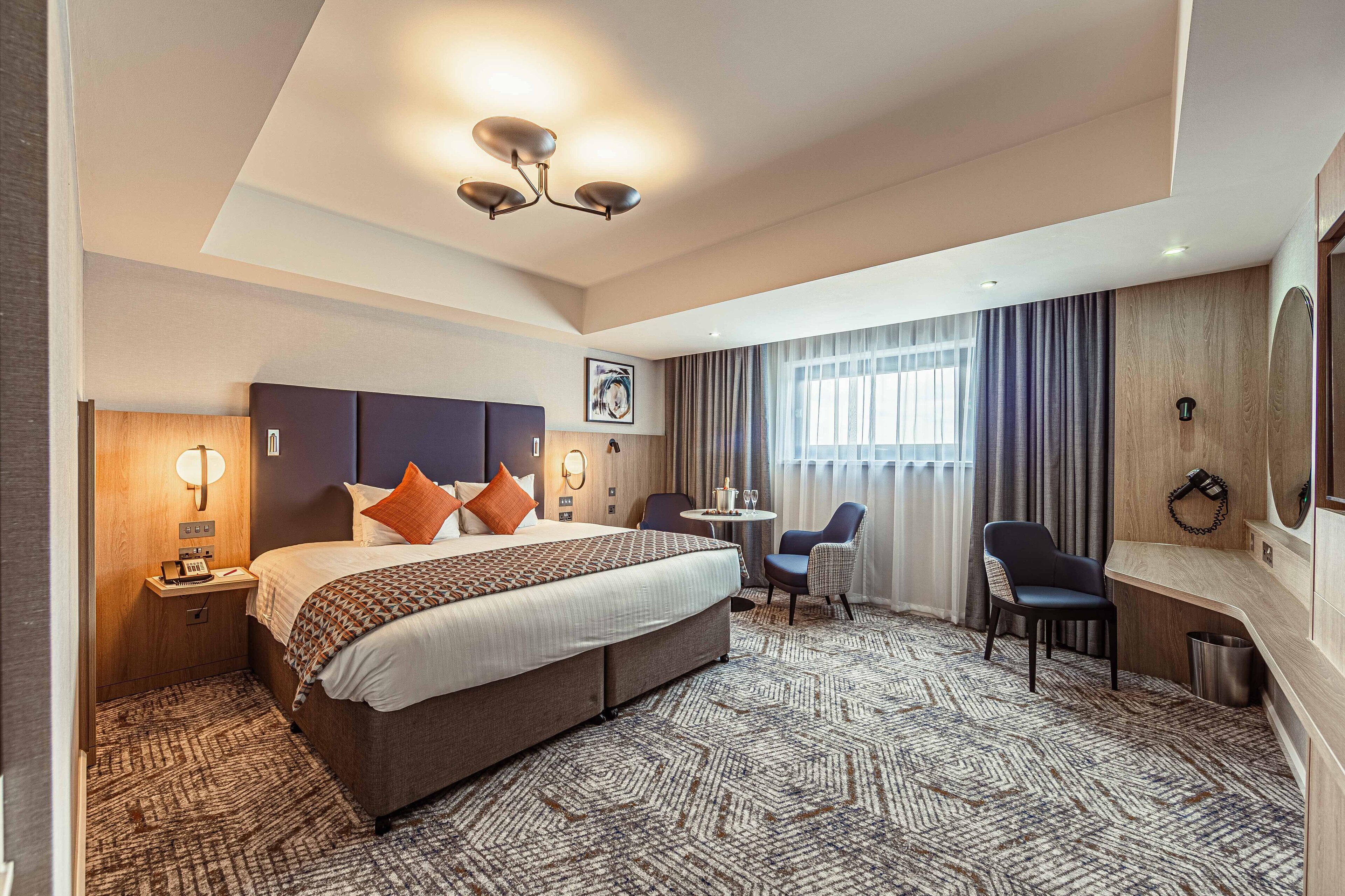 Junior Suite, 1 King Bed (Super) | In-room safe, desk, laptop workspace, blackout curtains