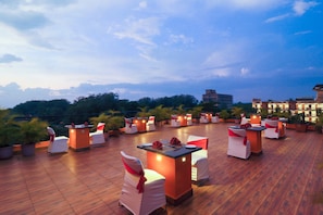 Área externa para banquete