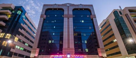 Front of property - evening/night