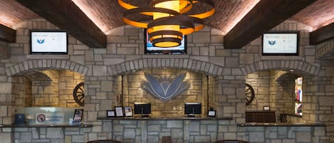 Check-in/check-out kiosk