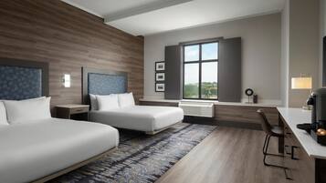 Room, 2 Queen Beds, Accessible (Mobility, Roll-In Shower) | Premium bedding, in-room safe, desk, blackout drapes