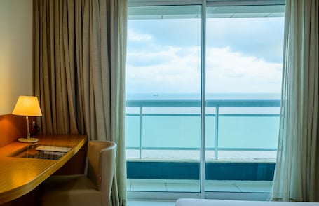 Deluxe Room, Sea View | View from room. Hotel Luzeiros São Luis