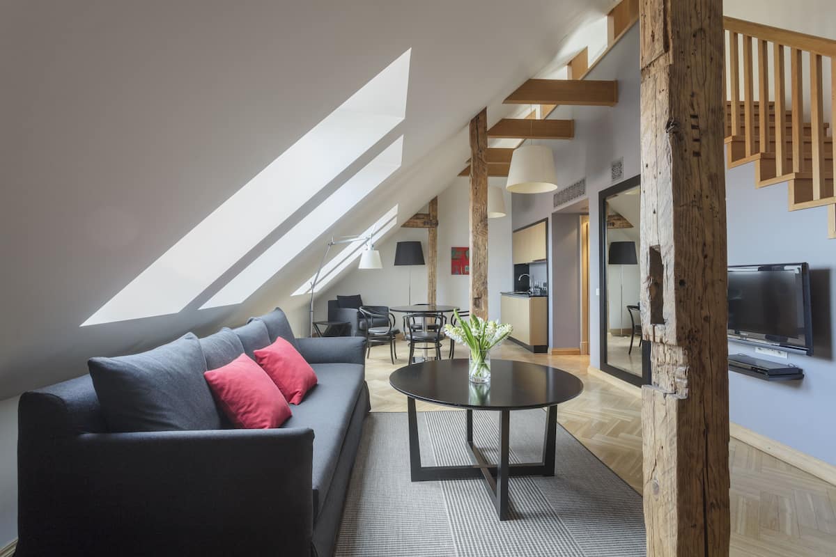 Two Storey Suite | 1 bedroom, premium bedding, minibar, in-room safe