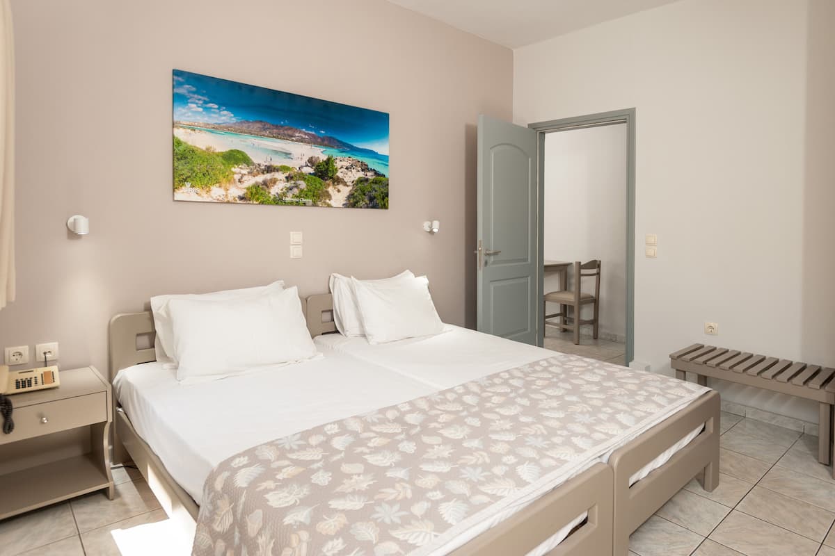 Family Apartment, 2 Bedrooms, Balcony (For 4) | Egyptian cotton sheets, in-room safe, desk, blackout drapes