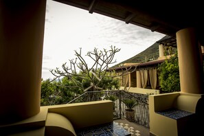 Superior Apartment, Kitchen, Sea View | View from room - Al Belvedere Salina (Leni)