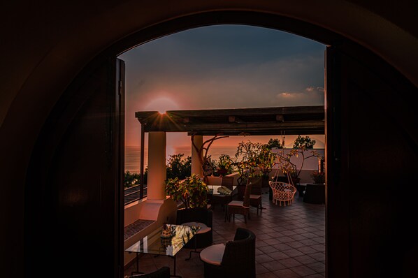 Uitzicht vanuit accommodatie