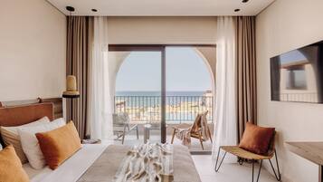 Superior Double Room, Sea View | Premium bedding, in-room safe, iron/ironing board, free WiFi