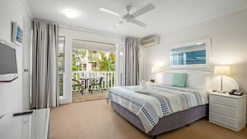 Apartment, 2 Bedrooms, Garden View | 3 bedrooms, in-room safe, iron/ironing board, cribs/infant beds