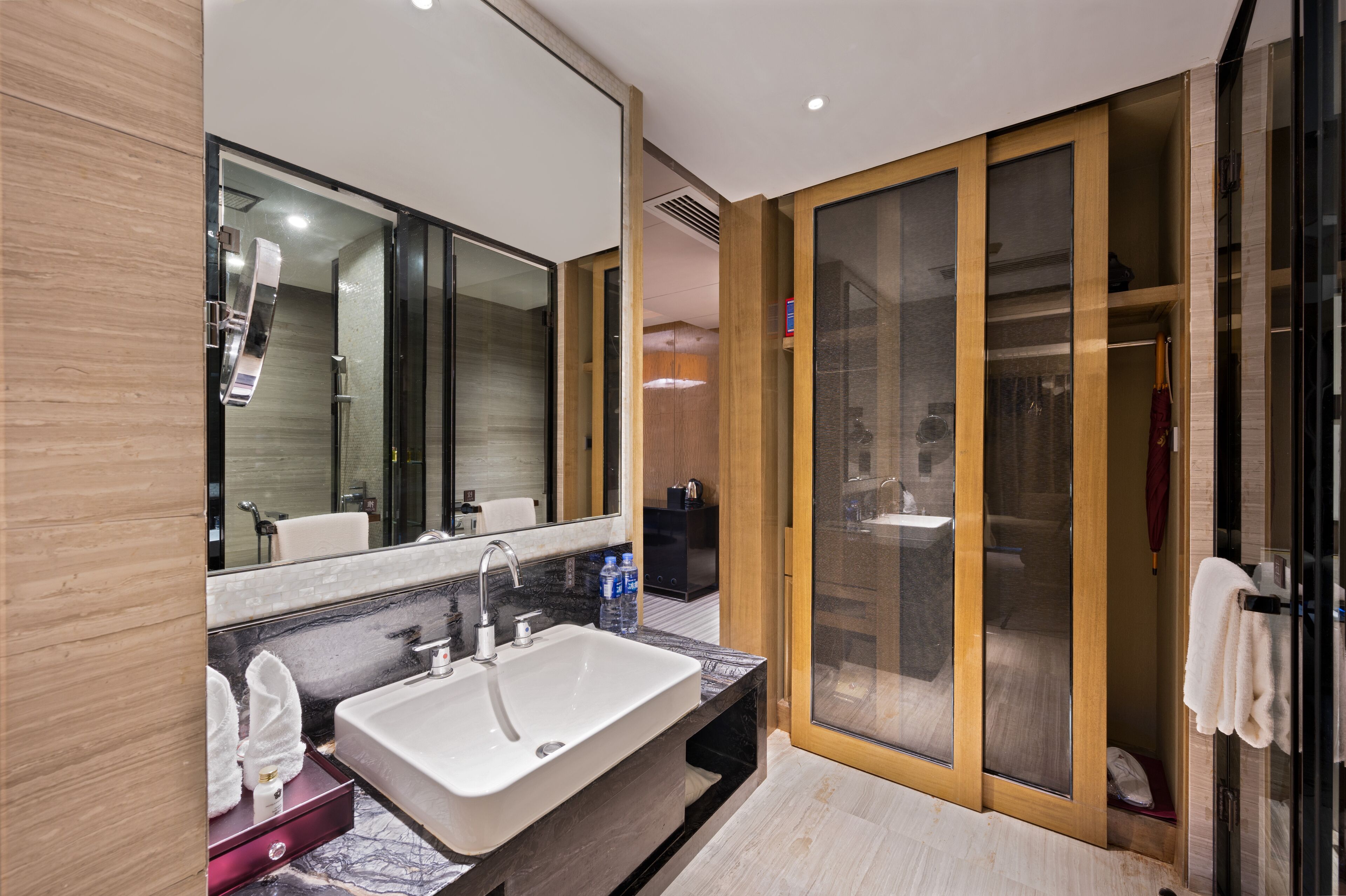 oriental suite | bathroom | separate bathtub and shower, free toiletries, hair dryer, bathrobes