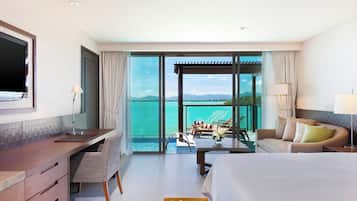 Ropa de cama de alta calidad, edredón y minibar