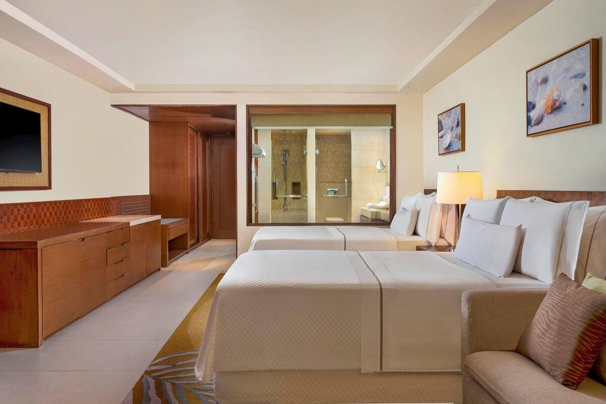 Literie de qualité supérieure, couette en duvet d'oie, minibar