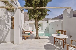 Suite estudio de luna de miel, bañera de hidromasaje | Terraza o patio