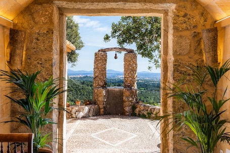 Vista dalla struttura. Finca Albellons