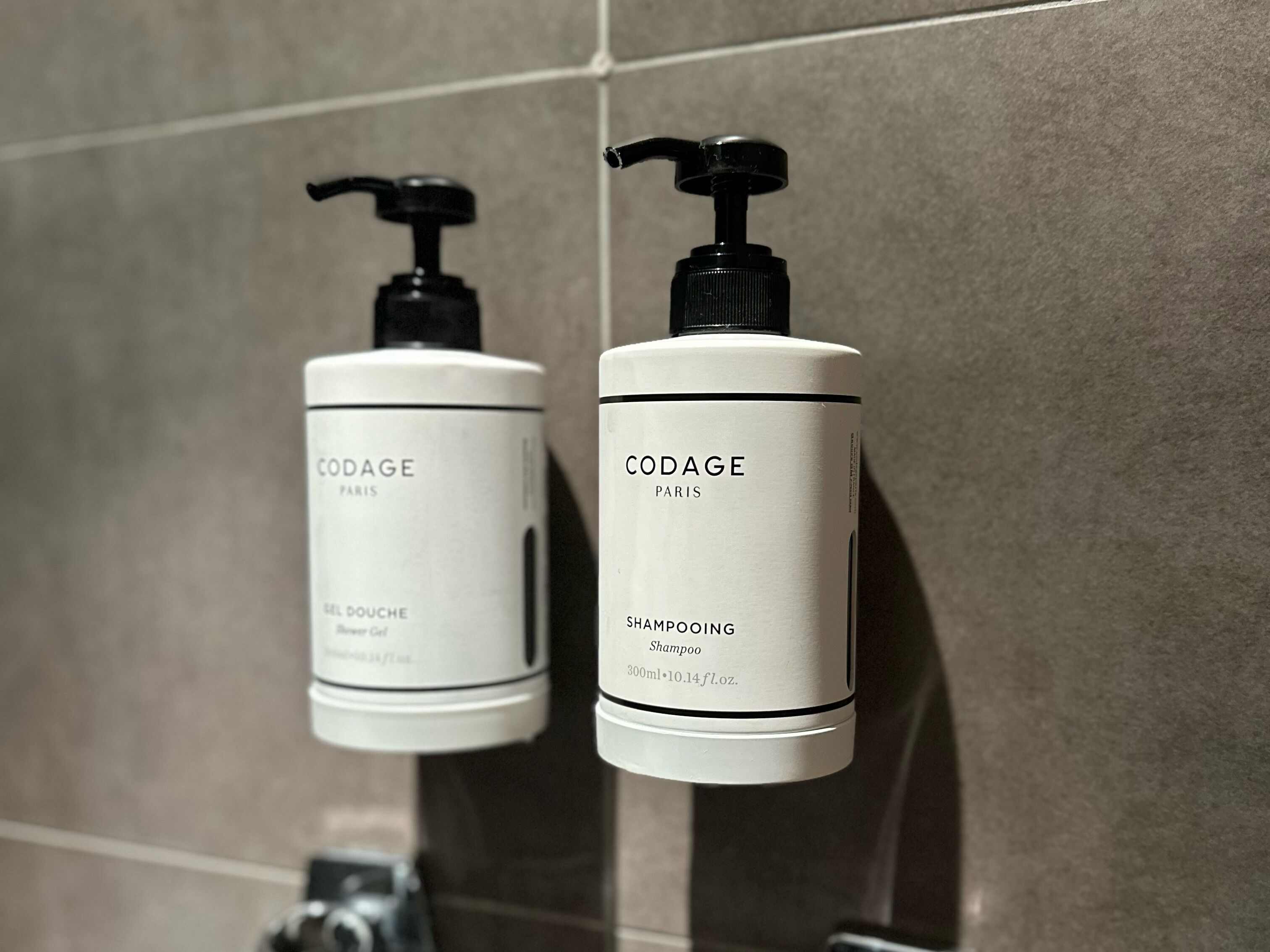 free toiletries, hair dryer, bathrobes, towels