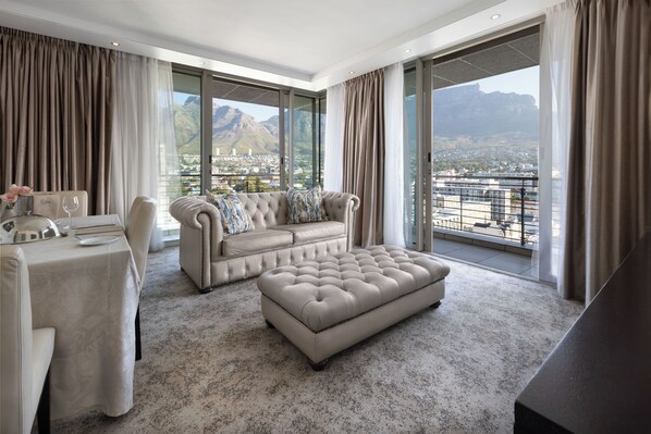 Executive Suite, 2 Bedrooms | Living area | 55-inch Smart TV with satellite channels - Pepperclub Hotel (Cape Town)