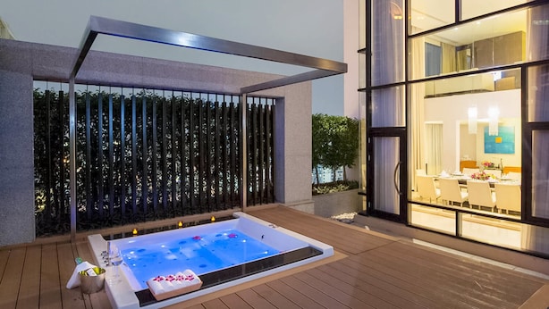 Suite presidencial, con acceso al salón lounge del club | Terraza o patio
