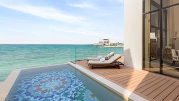 Villa, 3 camere da letto, piscina privata, vista mare | Terrazza/patio