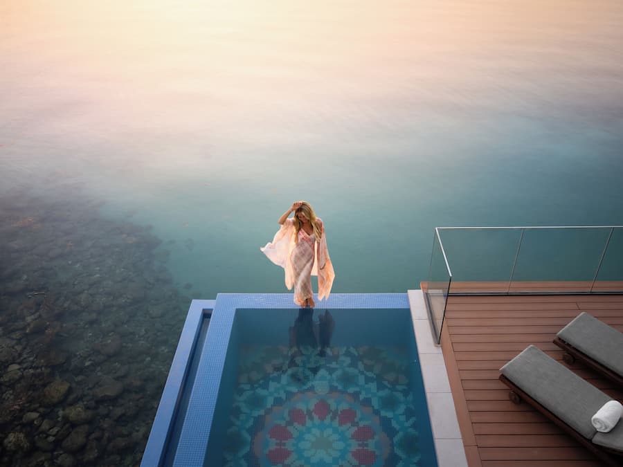 Villa, 3 Bedrooms, Private Pool, Sea View | 1 bedroom, Egyptian cotton sheets, premium bedding, down comforters