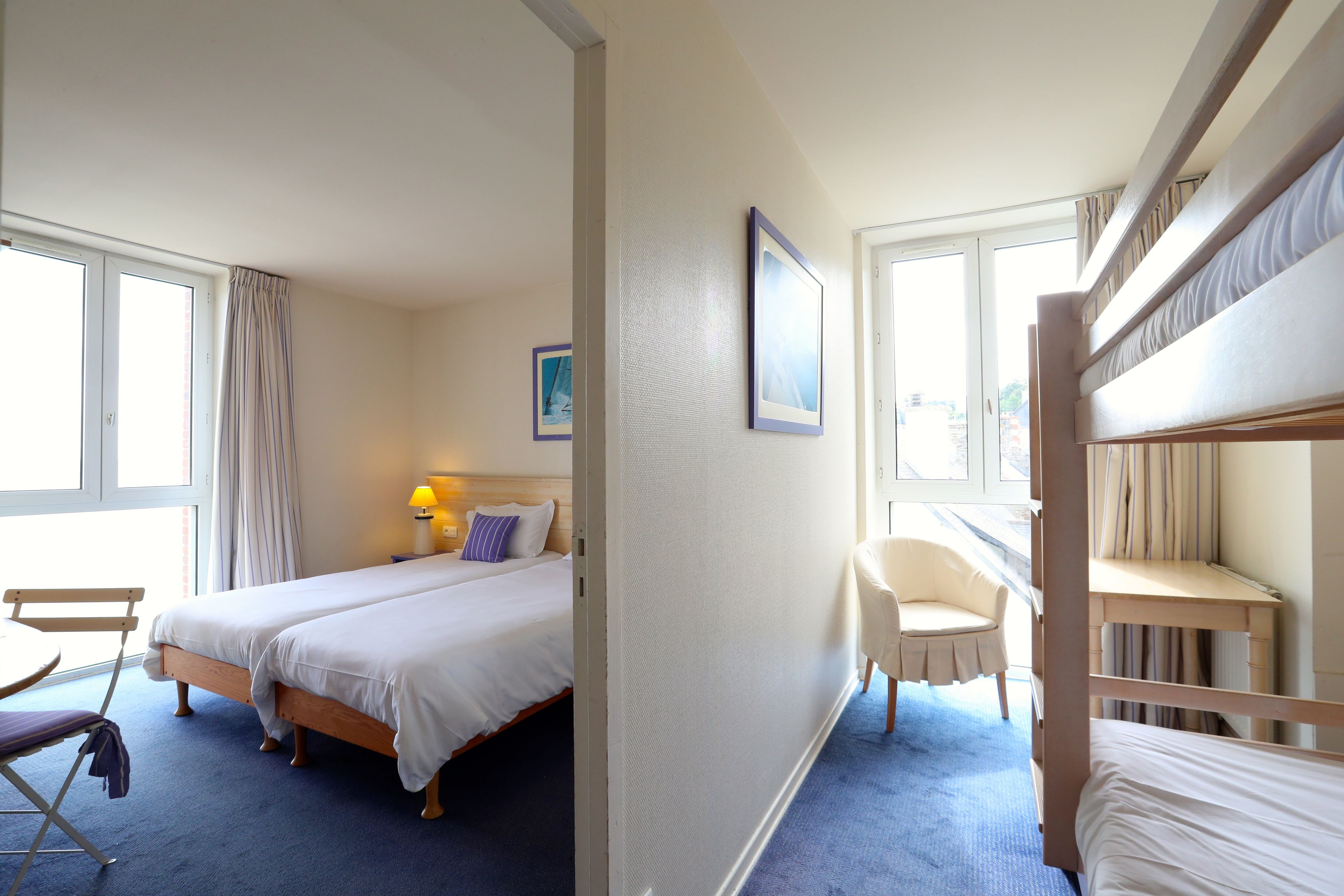 quadruple room, sea view | desk, cots/infant beds, free wifi