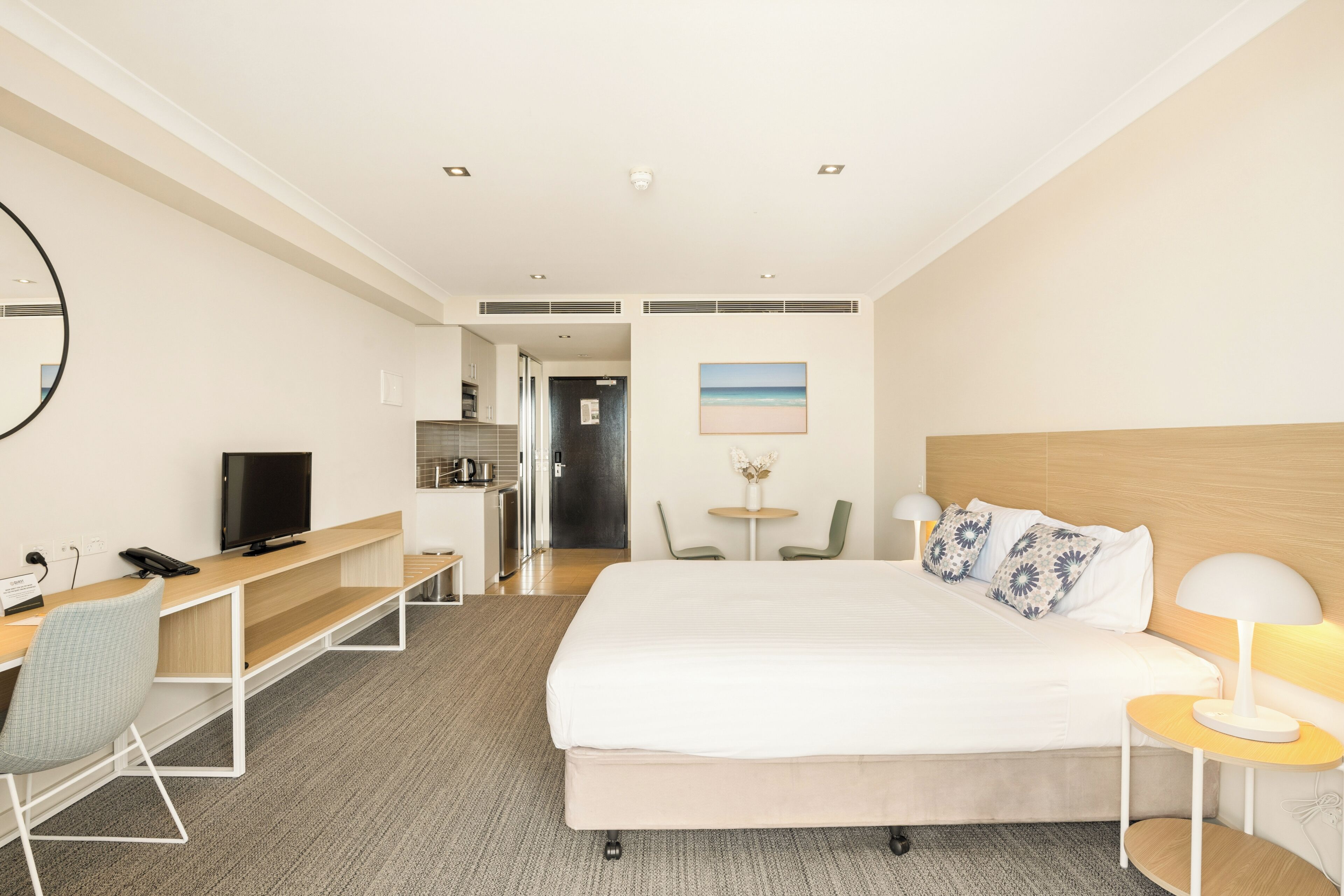 In-room safe, desk, laptop workspace, blackout curtains