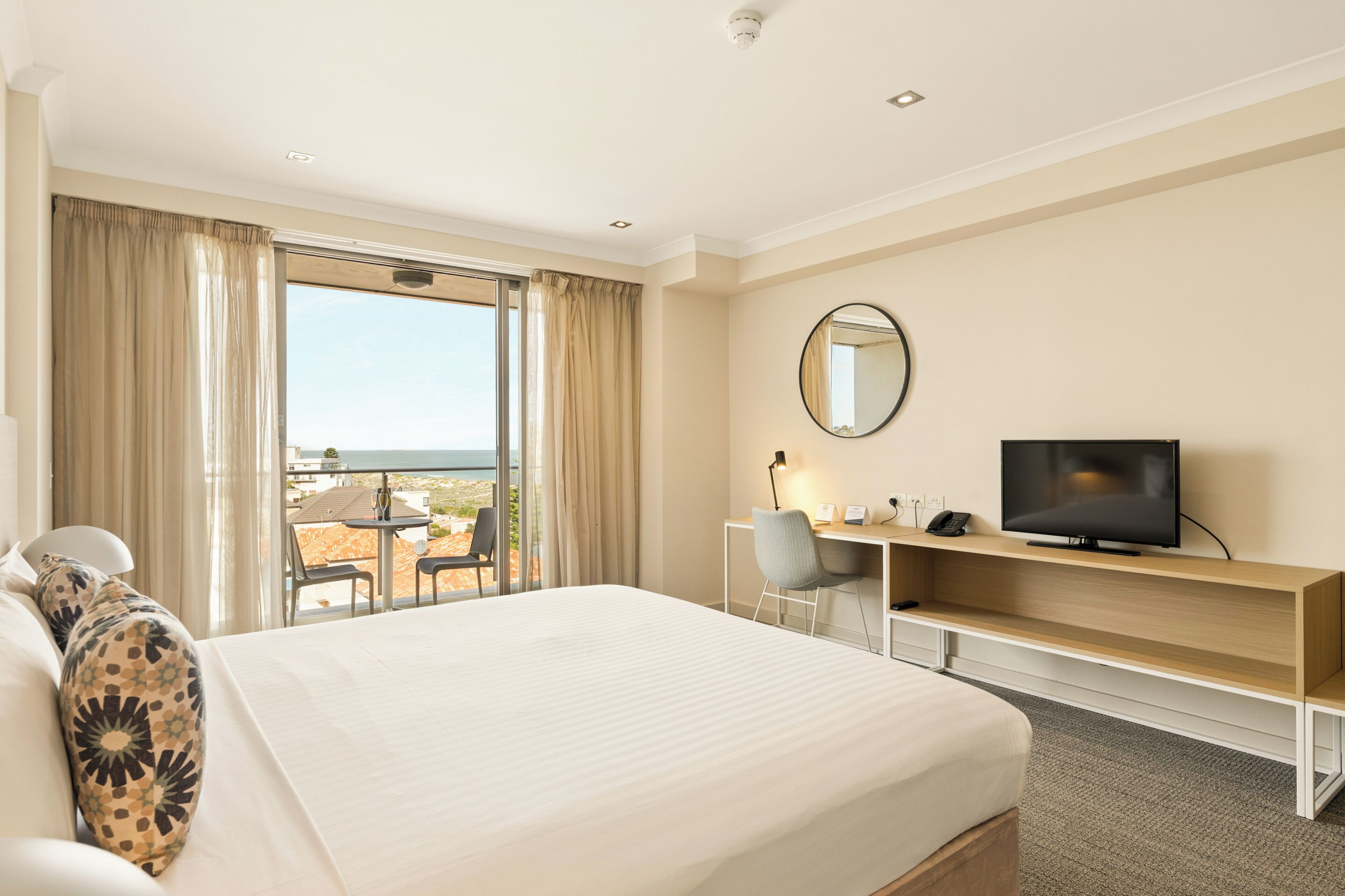 In-room safe, desk, laptop workspace, blackout curtains