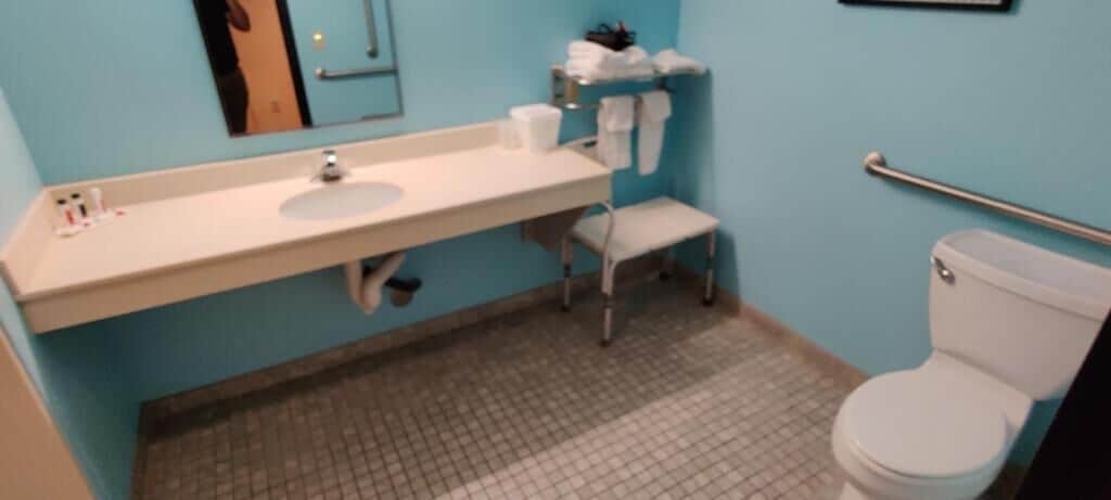 Free toiletries, hair dryer, slippers, towels