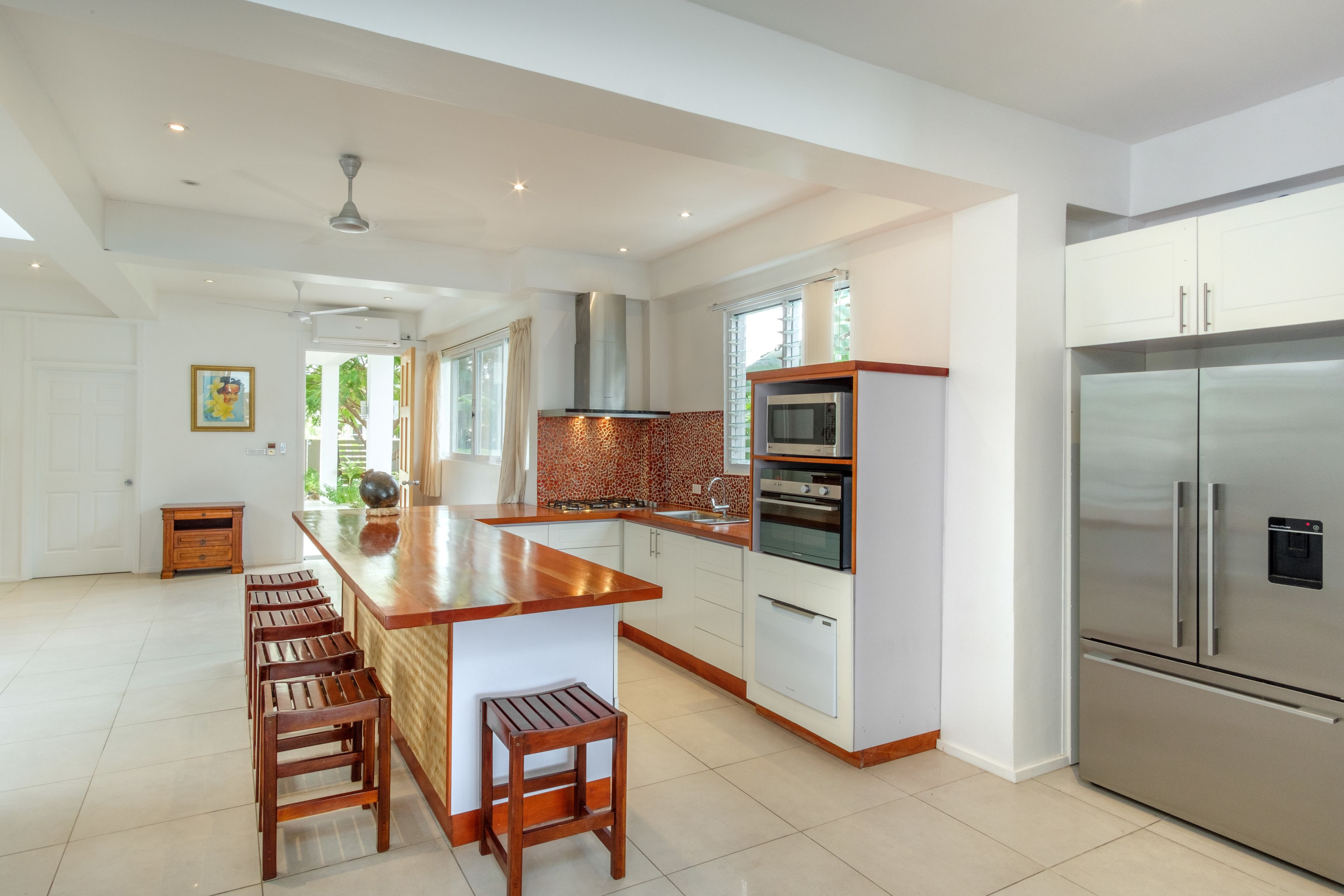 grand nalamu villa | private kitchen | fridge, coffee/tea maker, electric kettle