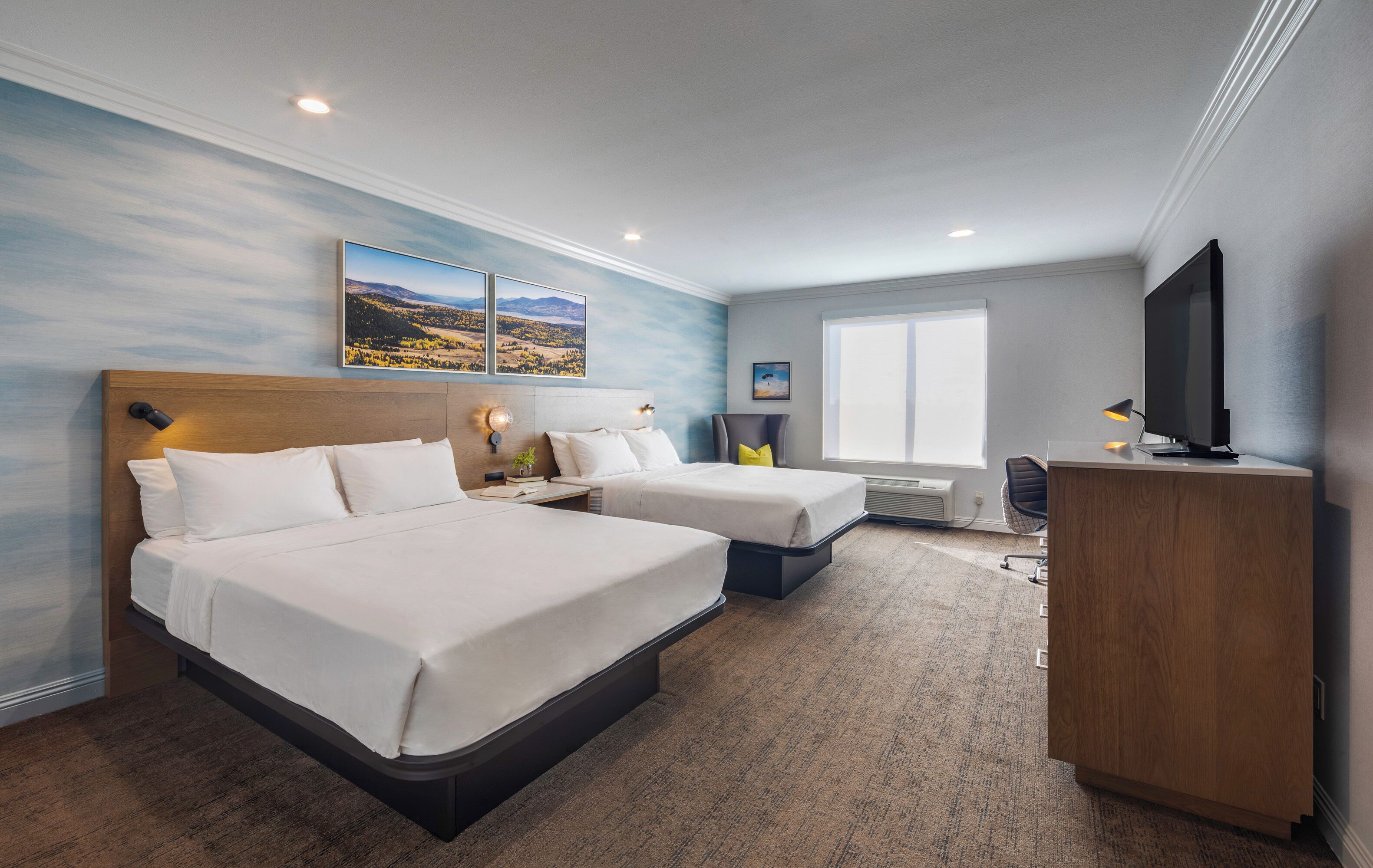 2 Queen Studio Suite | Premium bedding, down comforters, pillowtop beds, in-room safe