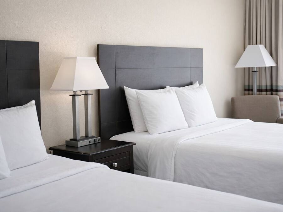 Desk, blackout drapes, soundproofing, iron/ironing board