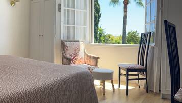 Superior Double Room, 1 Queen Bed, Pool View | In-room safe, individually decorated, desk, blackout curtains