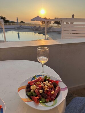 Studio, Pool View | Terrace/patio - Maria's Place - Adults Only (Oia)