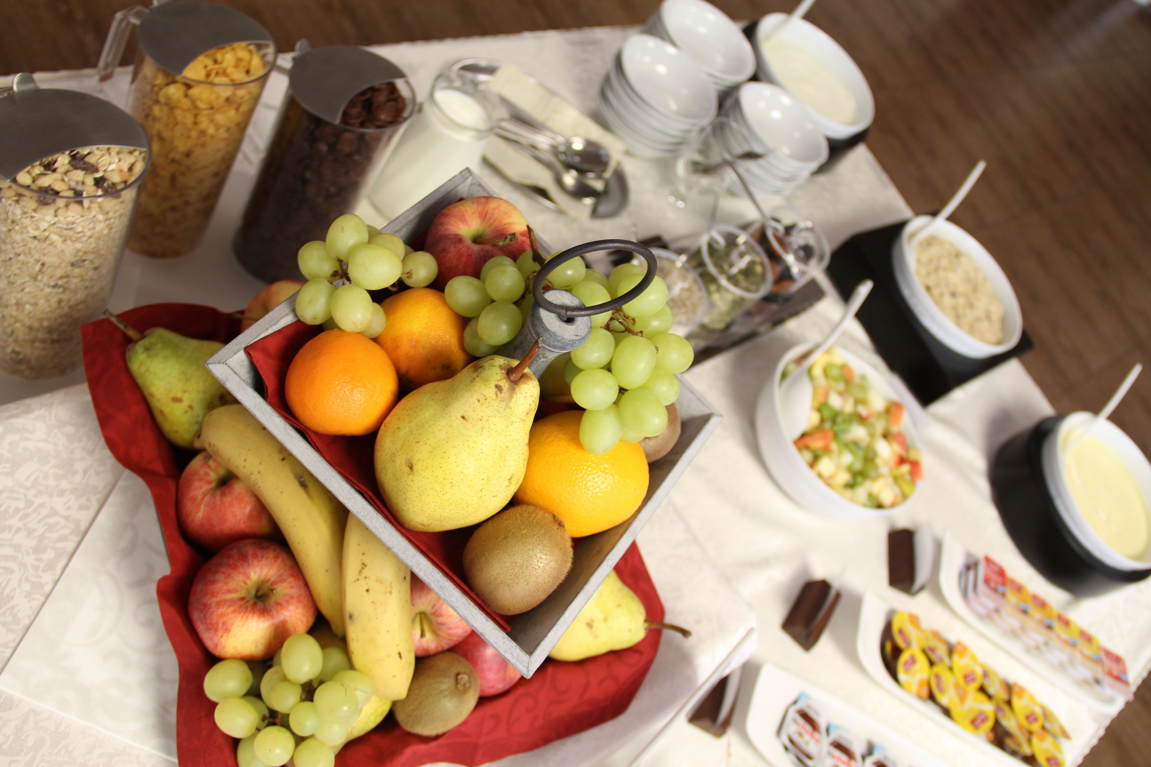 daily buffet breakfast (eur 7 per person)