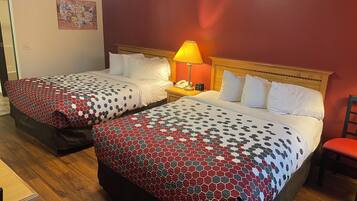 Desk, laptop workspace, iron/ironing board, rollaway beds