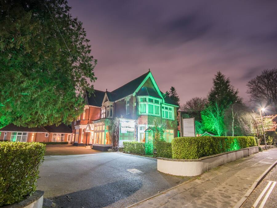 Front of property – evening/night