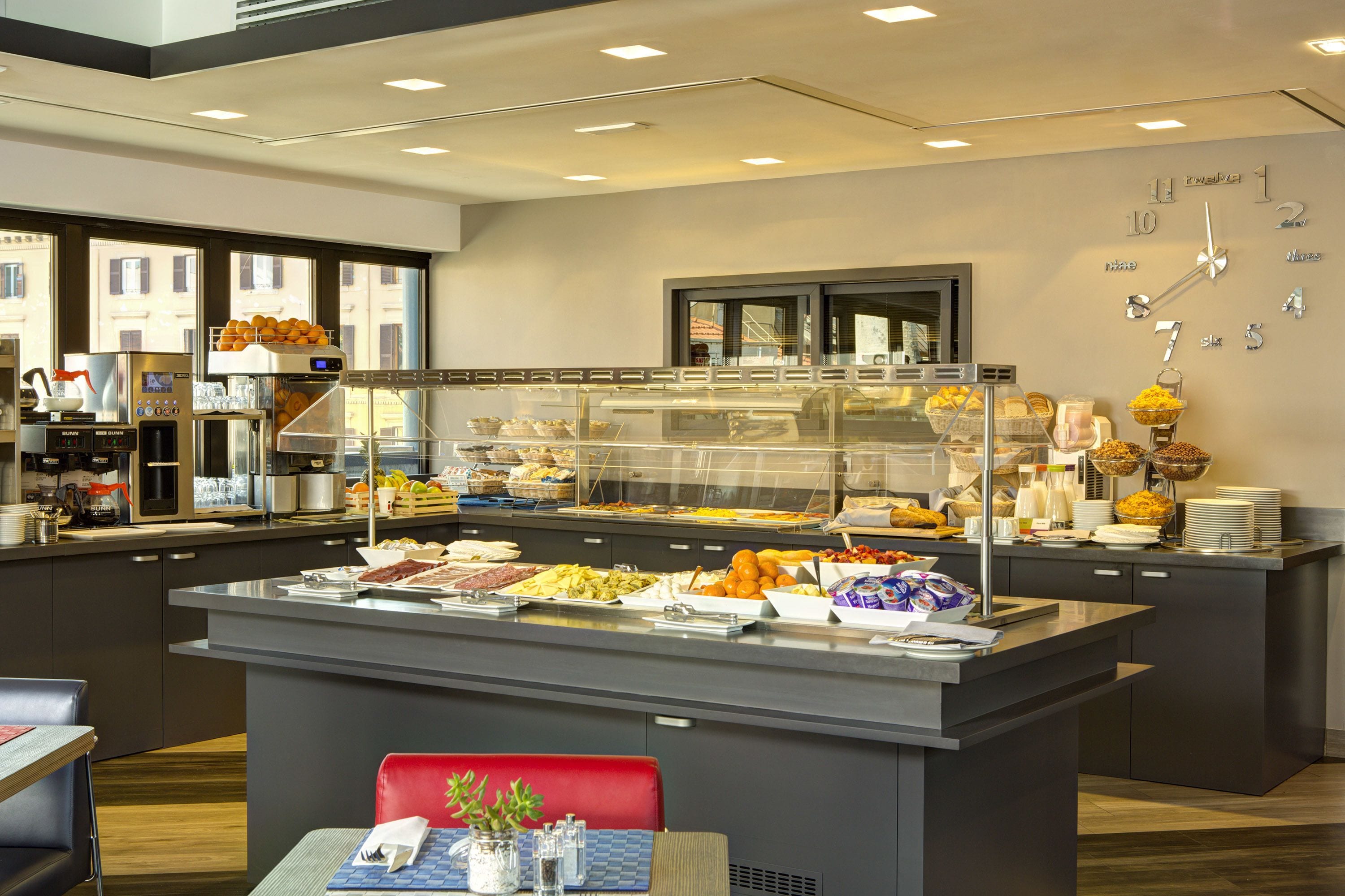 Daily buffet breakfast (EUR 12 per person)